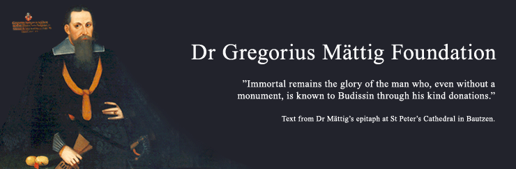 Bild von Gregorius M�ttig mit Epitaph Dr. M�ttigs im St. Petri-Dom Bautzen